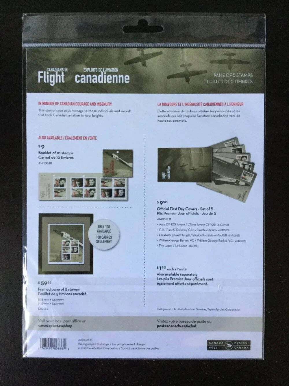 Canadians in Flight Commemorative Stamps - Picture 2 of 2